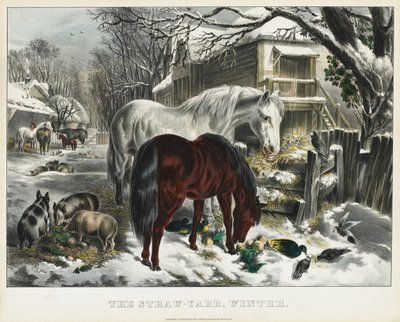 Słoma, Zima autorstwa James Merritt Ives