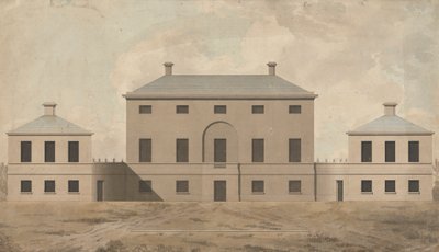 Shrubland Hall, Suffolk: Wysokość autorstwa James Paine