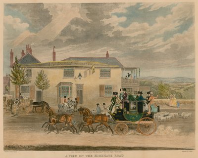 Widok na Highgate Road autorstwa James Pollard