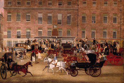 Hatchetts - the White Horse Cellar, Piccadilly by James Pollard autorstwa James Pollard