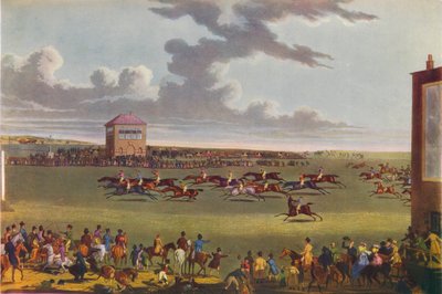 Wyścigi Newmarket, 1909. autorstwa James Pollard