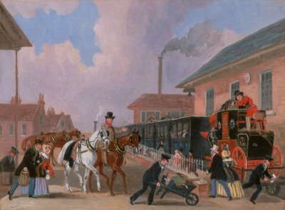 The Louth-London Royal Mail viajando de trem de Peterborough East, Northamptonshire Police autorstwa James Pollard