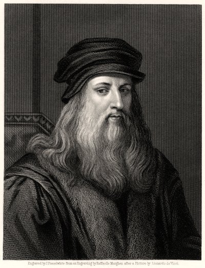 Leonardo da Vinci, XIX wiek autorstwa James Posselwhite