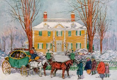 Longfellow House, Cambridge, Massachusetts, USA, XVIII w. 1921. autorstwa James Preston