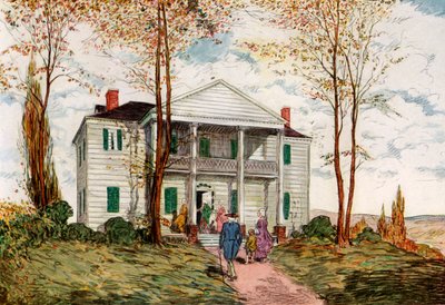 Morris-Jumel Mansion, Washington Heights, XVIII w. 1921. autorstwa James Preston