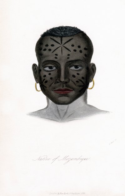Pochodzący z Mozambiku, ok. 1850. autorstwa James Prichard