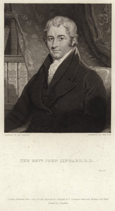 Portret Johna Lingarda autorstwa James Ramsay