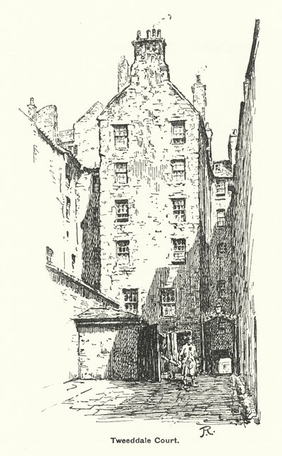 Tweeddale Court (lito) autorstwa James Riddel