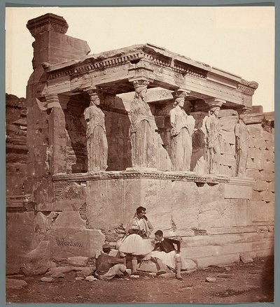 Erechtejon - świątynia na Akropolu w Atenach. autorstwa James Robertson