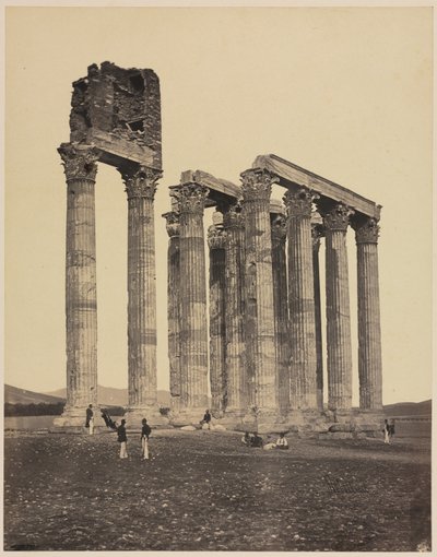 Świątynia Jowisza Olimpu, ok. 1930 r. 1853. autorstwa James Robertson