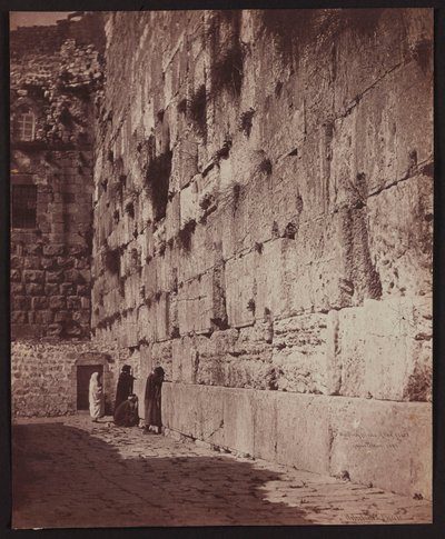 Ściana Płaczu Żydów [Jerozolima. Ściana Płaczu (Mur Zachodni)] autorstwa James Robertson
