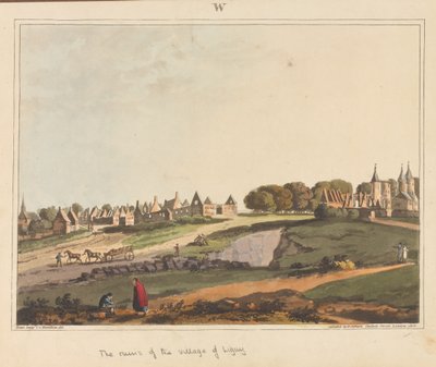 ?Ruiny wsi Ligny?, 1815 r. autorstwa James Rouse