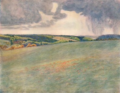 „Box Hill i Ranmore z Tot Hill”, 1913, 1914 autorstwa James S Ogilvy