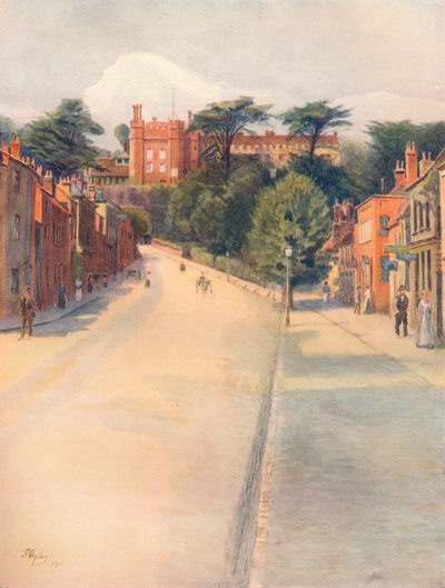 „Ulica Zamkowa, Farnham”, 1911, 1914 autorstwa James S Ogilvy