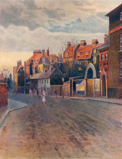 „Petersham Road, Richmond”, c1904, 1914 autorstwa James S Ogilvy
