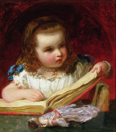 Dziewczyna czytająca autorstwa James Sant