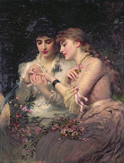 Cierń wśród róż, ok. 1887 (olej na płótnie) autorstwa James Sant