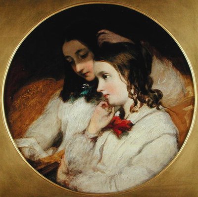 Studium dwóch dziewczyn autorstwa James Sant