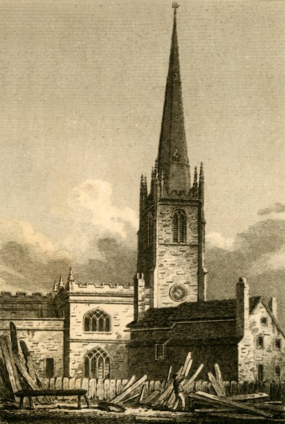 „Św. Kościół Mikołaja w Liverpoolu, 1812. autorstwa James Sargant Storer