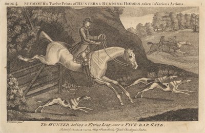Doze impressões de Seymour de caçadores e cavalos correndo, tiradas em várias ações polonês autorstwa James Seymour