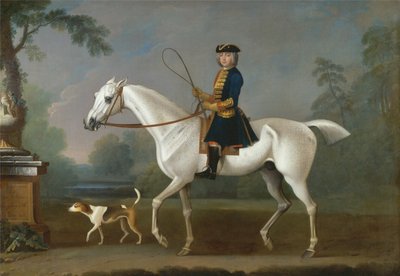 Sir Roger Burgoyne ujeżdżający borsuka autorstwa James Seymour