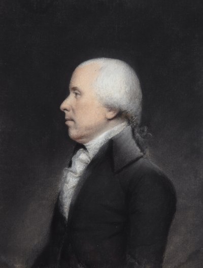 Dr Benjamin Rush (pastel na szarym papierze) autorstwa James Sharples