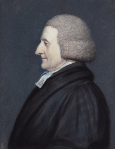 Wielebny Richard Greaves (pastel na szarym papierze) autorstwa James Sharples