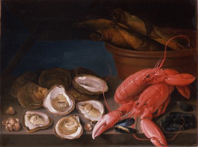Martwa natura homarów autorstwa James Sillett