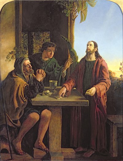 Chrystus w Emaus autorstwa James Smetham