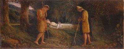 Imogen i pasterze 1860-1870. autorstwa James Smetham