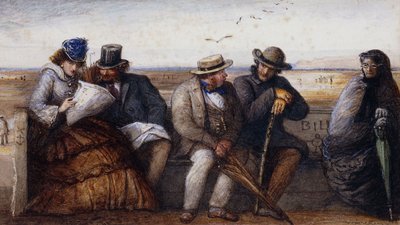 Nadmorskie plotki, autorstwa James Smetham