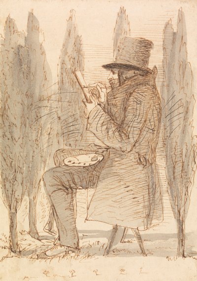 Artysta szkicujący autorstwa James Smetham