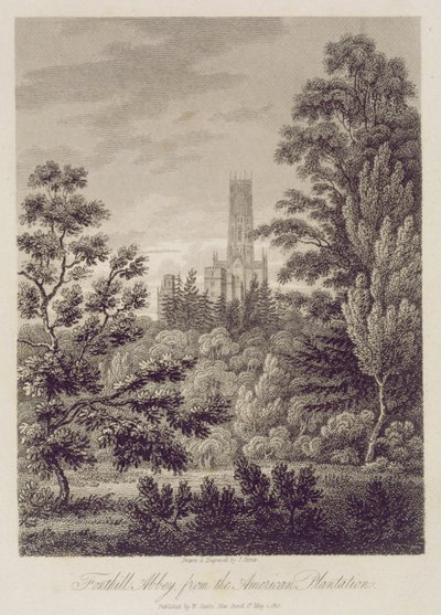 Opactwo Fonthill z American Plantation, wydane przez W. Clarke