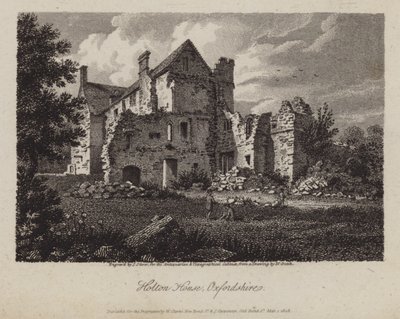 Holton House, Oxfordshire (grawerowanie) autorstwa James Storer