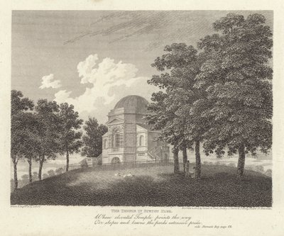 Robert Bloomfield, poeta: Świątynia w Euston Park (rycina) autorstwa James Storer