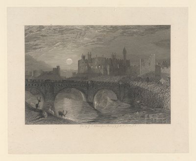 Zamek Alnwick, Northumberland autorstwa James T. Willmore