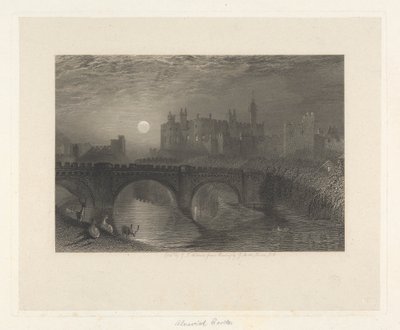 Zamek Alnwick, Northumberland autorstwa James T. Willmore