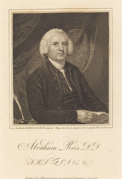 Abraham Rees, DD autorstwa James Thomson after John Opie