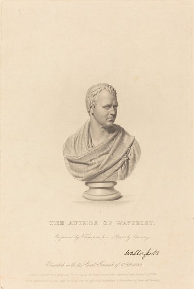 Popiersie Sir Waltera Scotta autorstwa James Thomson after Sir Francis Legatt Chantrey