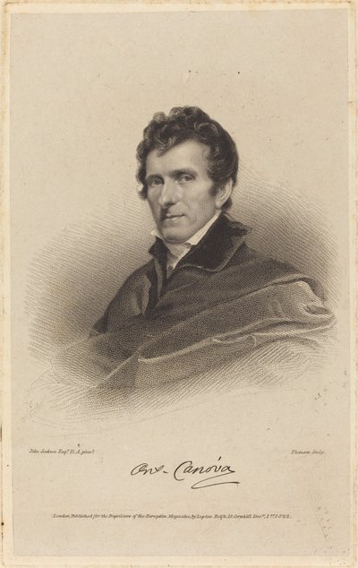 Antonio Canova autorstwa James Thomson possibly after John Jackson