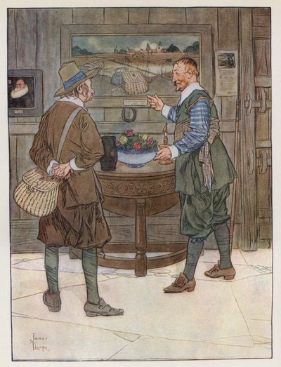 Ilustracja do The Compleat Angler autorstwa Izaaka Waltona autorstwa James Thorpe