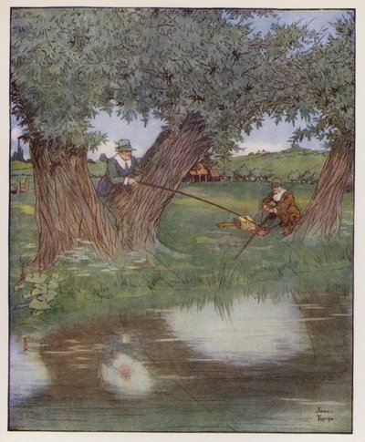 Ilustracja do The Compleat Angler autorstwa Izaaka Waltona autorstwa James Thorpe