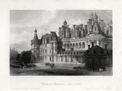 „Chateau de Chambord, Loir-et-Cher”, Francja, 1875 r. autorstwa James Tingle