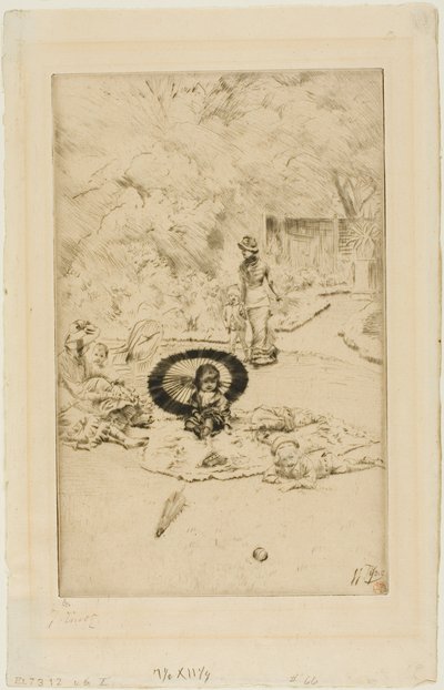 Przyjęcie w ogrodzie dla dzieci autorstwa James Tissot