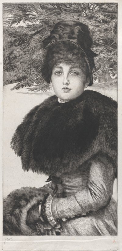 Zimowy spacer, 1880. autorstwa James Tissot