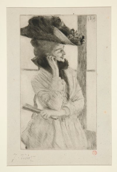 W oknie autorstwa James Tissot