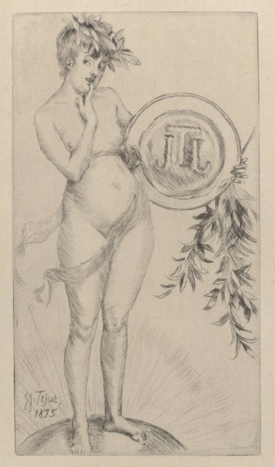 Pierwszy frontyspis z monogramem, 1875. autorstwa James Tissot