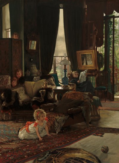 Zabawa w chowanego autorstwa James Tissot