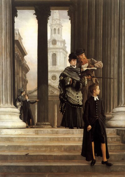 Odwiedzający Londyn autorstwa James Jacques Joseph Tissot
