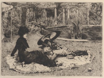 Na trawie, 1880. autorstwa James Tissot
